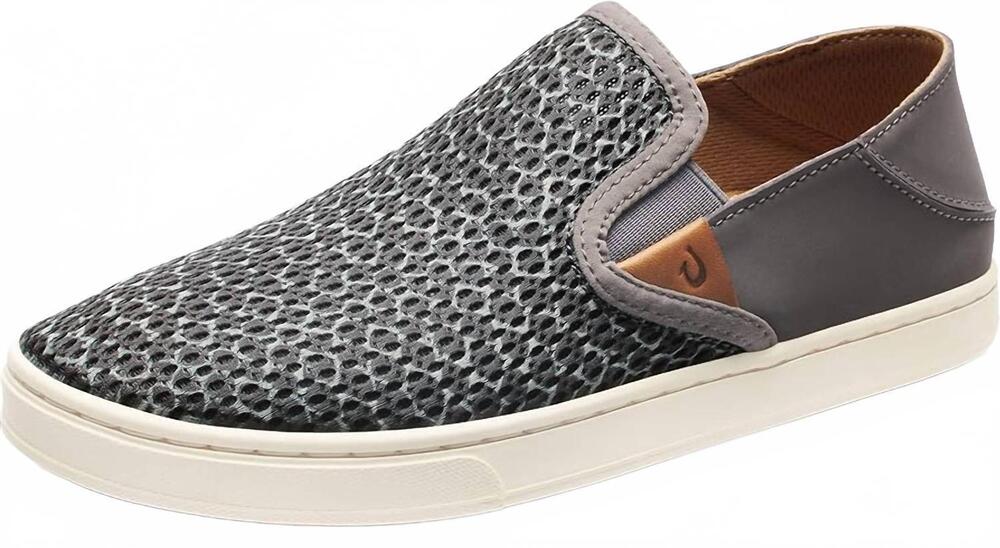 NEW OLUKAI women's pehuea pa'i sneaker in charcoal/mo'o